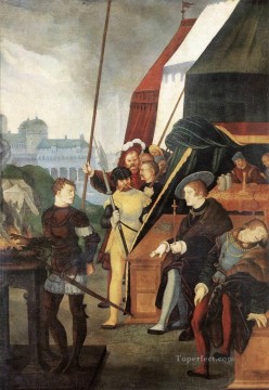 ハンス・バルドゥン Painting - ムシウス・スカエヴォラ ルネサンスの画家 ハンス・バルドゥン